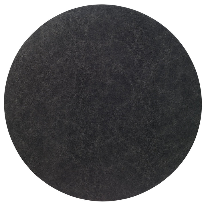 Tanner Black 15'' Round Placemat