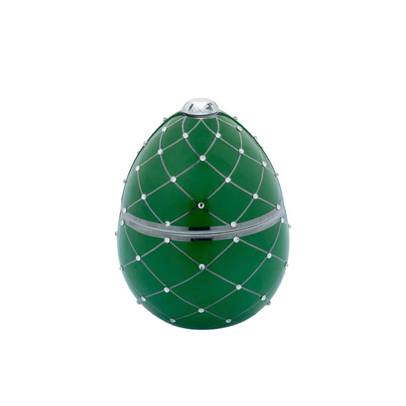 Green Silver Stripes Candle 220 gr
