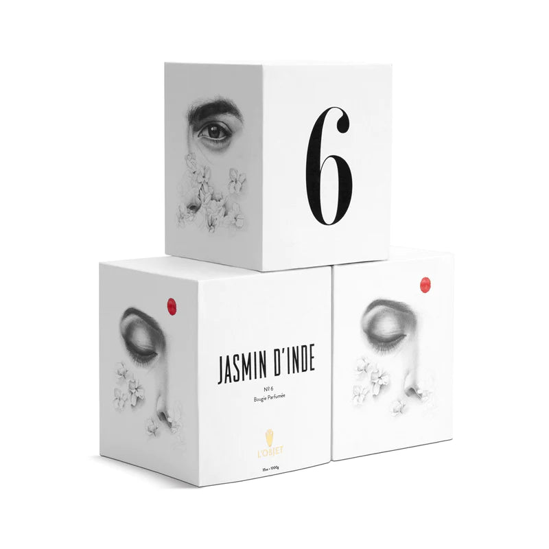 No 6 Candle Jasmine D' Inde 3 Wick Candle