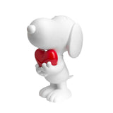 Snoopy Heart Matt White & Glossy Red